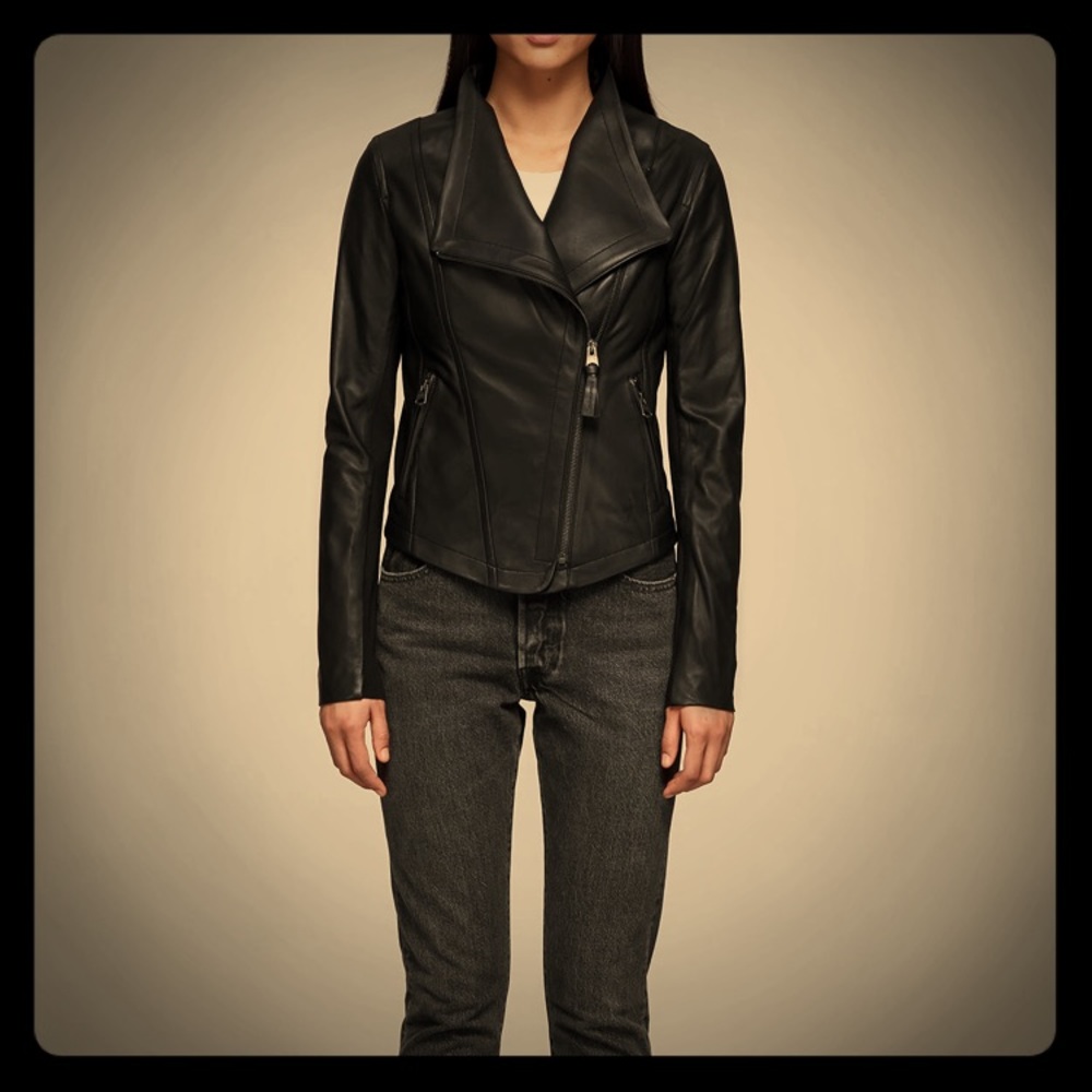 Gently Loved Mackage Moto Inspired Leather Jacket!